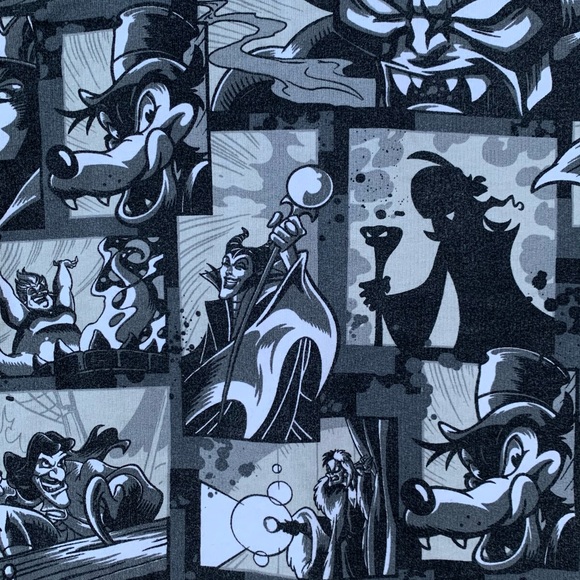 Grey Scale Disney Villains Zip Up Hoodie - Picture 3 of 7